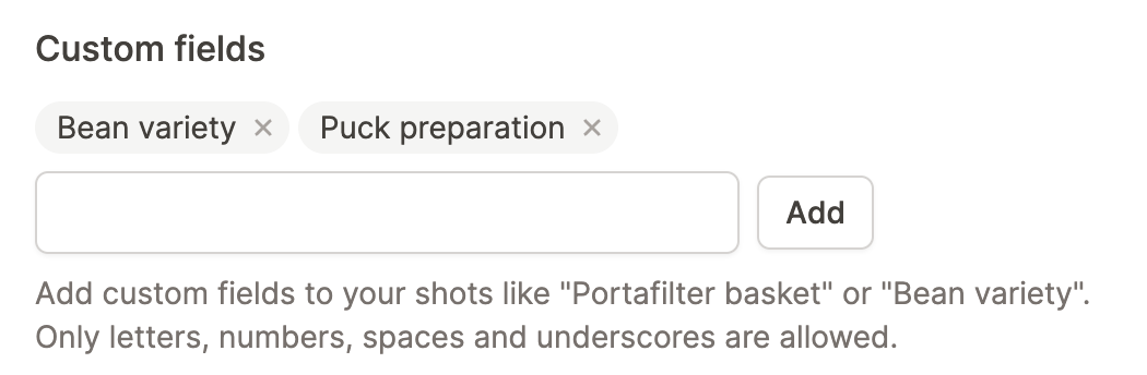 Custom Fields Profile